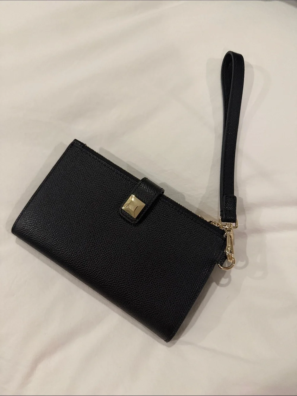 Furla Black Leather Clutch Wallet